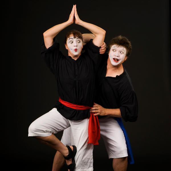 two mimes pictured
