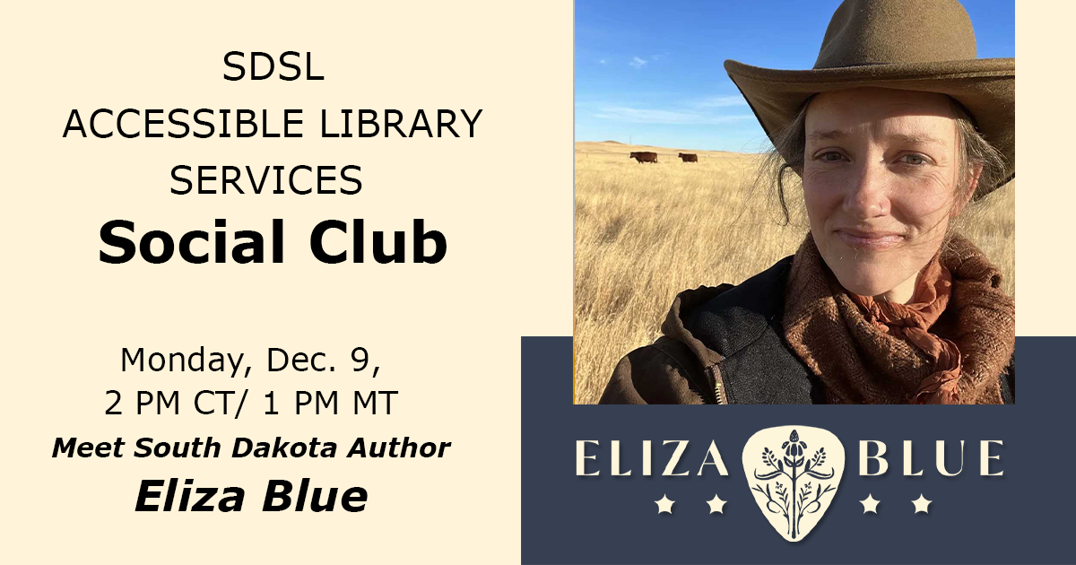 accessible library services social club eliza blue author