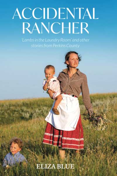 accidental rancher book cover woman with children on prairie field