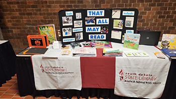 State Library booth at SPED Conference