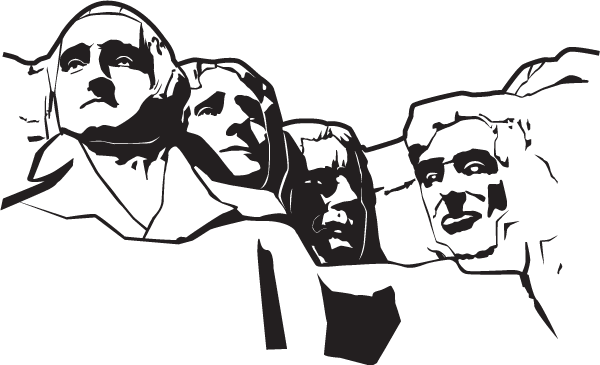 artwork of Mount Rushmore