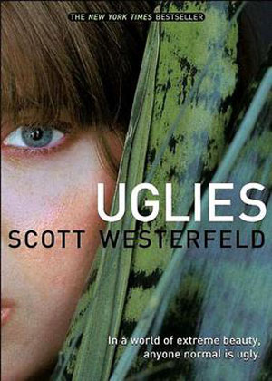 book cover features closeup view of girls face hidden behind long leaves. 
