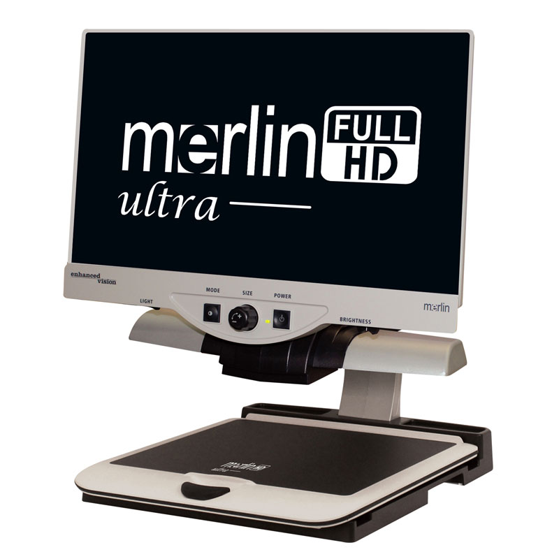 closed circuit tv device. model shown is called merlin full hd ultra