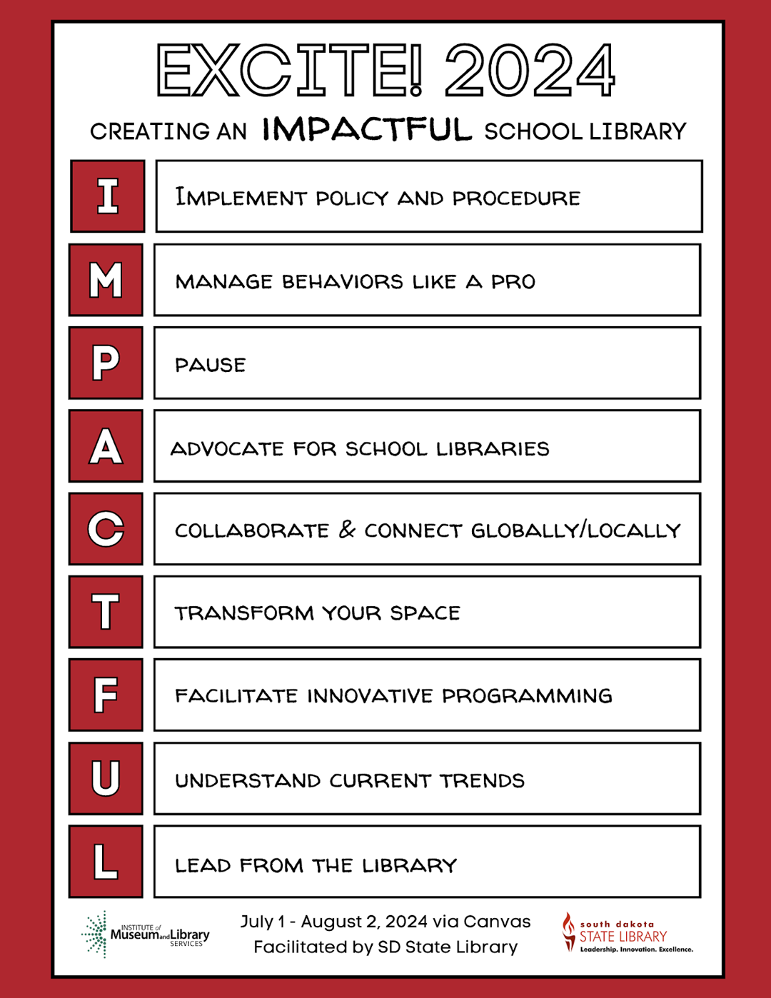 excite 2024 creating an impactful school library
