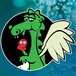 dragon with puppets logo