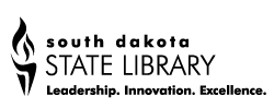 state library logo black